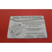 copy of Invitación boda madera •  Pack 50 unidades •