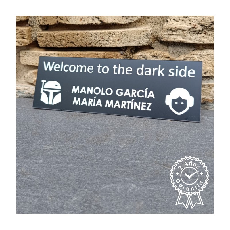 Star Wars placa para puerta personalizada