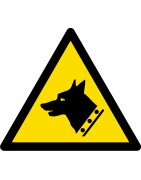 Fabricamos desde cero el cartel personalizado de cuidado con el perro peligroso